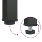 vidaXL Highboard Schwarz 85x40x180 cm Glas und Stahl vidaXL Highboard Schwarz 85x40x180 cm Glas und Stahl