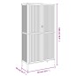 vidaXL Highboard Schwarz 85x40x180 cm Glas und Stahl vidaXL Highboard Schwarz 85x40x180 cm Glas und Stahl