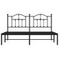 vidaXL Bettgestell mit Kopfteil Metall Schwarz 180x200 cm vidaXL Bettgestell mit Kopfteil Metall Schwarz 180x200 cm
