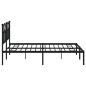 vidaXL Bettgestell mit Kopfteil Metall Schwarz 180x200 cm vidaXL Bettgestell mit Kopfteil Metall Schwarz 180x200 cm