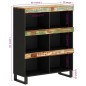 vidaXL Beistelltisch 85x33x107 cm Altholz Massiv vidaXL Beistelltisch 85x33x107 cm Altholz Massiv
