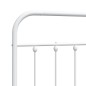 vidaXL Kopfteil Metall Weiß 107 cm