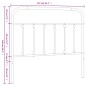 vidaXL Kopfteil Metall Weiß 107 cm