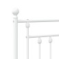 vidaXL Kopfteil Metall Weiß 120 cm vidaXL Kopfteil Metall Weiß 120 cm
