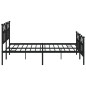 vidaXL Bettgestell mit Kopf- und Fußteil Metall Schwarz 180x200 cm vidaXL Bettgestell mit Kopf- und Fußteil Metall Schwarz 180x200 cm