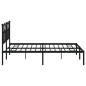 vidaXL Bettgestell mit Kopfteil Metall Schwarz 160x200 cm vidaXL Bettgestell mit Kopfteil Metall Schwarz 160x200 cm