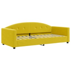 vidaXL Tagesbett Gelb 90x200 cm Samt