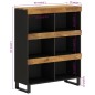 vidaXL Beistellschrank 85x33x107 cm Massivholz Mango vidaXL Beistellschrank 85x33x107 cm Massivholz Mango