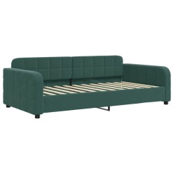vidaXL Tagesbett Dunkelgrün 90x200 cm Samt