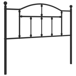 vidaXL Kopfteil Metall Schwarz 107 cm