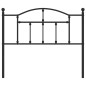 vidaXL Kopfteil Metall Schwarz 107 cm