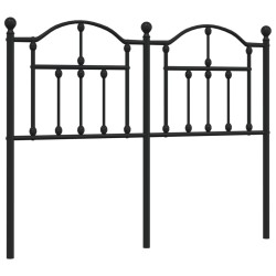 vidaXL Kopfteil Metall Schwarz 120 cm