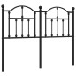 vidaXL Kopfteil Metall Schwarz 120 cm