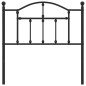 vidaXL Kopfteil Metall Schwarz 90 cm