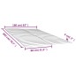 Lattenroste mit 48 Latten 2 Stk. 80x200 cm Lattenroste mit 48 Latten 2 Stk. 80x200 cm