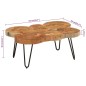 vidaXL Couchtisch 36 cm 6 Stämme Massivholz Akazie vidaXL Couchtisch 36 cm 6 Stämme Massivholz Akazie