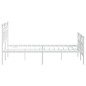 vidaXL Bettgestell mit Kopf- und Fußteil Metall Weiß 120x190 cm vidaXL Bettgestell mit Kopf- und Fußteil Metall Weiß 120x190 cm