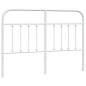 vidaXL Kopfteil Metall Weiß 140 cm vidaXL Kopfteil Metall Weiß 140 cm
