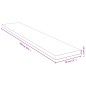 vidaXL Wandregal 100x20x2,5 cm Bambus vidaXL Wandregal 100x20x2,5 cm Bambus