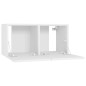 vidaXL TV-Hängeschränke 2 Stk. Weiß 60x30x30 cm vidaXL TV-Hängeschränke 2 Stk. Weiß 60x30x30 cm