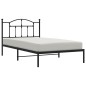 vidaXL Bettgestell mit Kopfteil Metall Schwarz 107x203 cm vidaXL Bettgestell mit Kopfteil Metall Schwarz 107x203 cm
