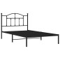 vidaXL Bettgestell mit Kopfteil Metall Schwarz 107x203 cm vidaXL Bettgestell mit Kopfteil Metall Schwarz 107x203 cm