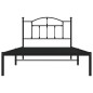 vidaXL Bettgestell mit Kopfteil Metall Schwarz 107x203 cm vidaXL Bettgestell mit Kopfteil Metall Schwarz 107x203 cm