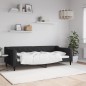 vidaXL Tagesbett Schwarz 90x200 cm Stoff vidaXL Tagesbett Schwarz 90x200 cm Stoff