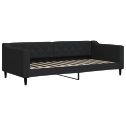 vidaXL Tagesbett Schwarz 90x200 cm Stoff