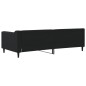 vidaXL Tagesbett Schwarz 90x200 cm Stoff vidaXL Tagesbett Schwarz 90x200 cm Stoff