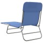 vidaXL Sonnenliegen Klappbar 2 Stk. Blau Textilene und Stahl vidaXL Sonnenliegen Klappbar 2 Stk. Blau Textilene und Stahl
