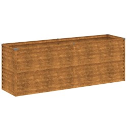 vidaXL Hochbeet 196x50x69 cm Cortenstahl