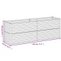 vidaXL Hochbeet 196x50x69 cm Cortenstahl vidaXL Hochbeet 196x50x69 cm Cortenstahl