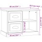 vidaXL Nachttisch Braun Eichen-Optik 60x35,5x45 cm vidaXL Nachttisch Braun Eichen-Optik 60x35,5x45 cm