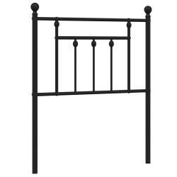 vidaXL Kopfteil Metall Schwarz 75 cm