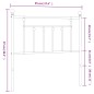 vidaXL Kopfteil Metall Schwarz 90 cm vidaXL Kopfteil Metall Schwarz 90 cm