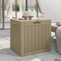 vidaXL Gartenbox Hellbraun 55,5x43x53 cm Polypropylen