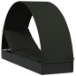 vidaXL Sonnenliege mit Runddach Schwarz 211x57x140 cm Poly Rattan vidaXL Sonnenliege mit Runddach Schwarz 211x57x140 cm Poly Rattan