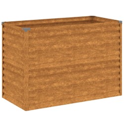 vidaXL Hochbeet 100x50x69 cm Cortenstahl
