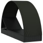 vidaXL Sonnenliege mit Runddach Schwarz 211x57x140 cm Poly Rattan vidaXL Sonnenliege mit Runddach Schwarz 211x57x140 cm Poly Rattan
