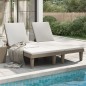vidaXL Doppel-Sonnenliege Hellbraun 155x138x83 cm Polypropylen vidaXL Doppel-Sonnenliege Hellbraun 155x138x83 cm Polypropylen