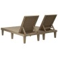 vidaXL Doppel-Sonnenliege Hellbraun 155x138x83 cm Polypropylen vidaXL Doppel-Sonnenliege Hellbraun 155x138x83 cm Polypropylen