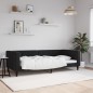 vidaXL Tagesbett Schwarz 90x190 cm Samt vidaXL Tagesbett Schwarz 90x190 cm Samt