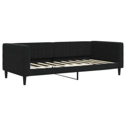 vidaXL Tagesbett Schwarz 90x190 cm Samt