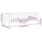 vidaXL Tagesbett Schwarz 90x190 cm Samt vidaXL Tagesbett Schwarz 90x190 cm Samt