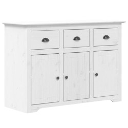 vidaXL Sideboard BODO Weiß 115x43x79,5 cm Massivholz Kiefer