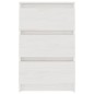 vidaXL Nachtschränke 2 Stk. Weiß 40x29,5x64 cm Massivholz Kiefer vidaXL Nachtschränke 2 Stk. Weiß 40x29,5x64 cm Massivholz Kiefer