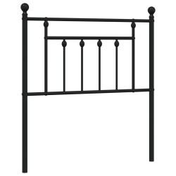 vidaXL Kopfteil Metall Schwarz 80 cm