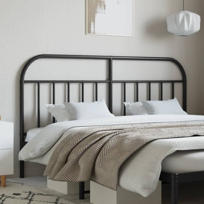 vidaXL Kopfteil Metall Schwarz 160 cm vidaXL Kopfteil Metall Schwarz 160 cm