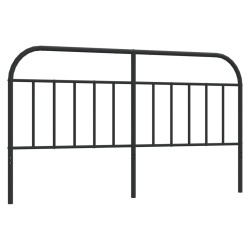 vidaXL Kopfteil Metall Schwarz 160 cm
